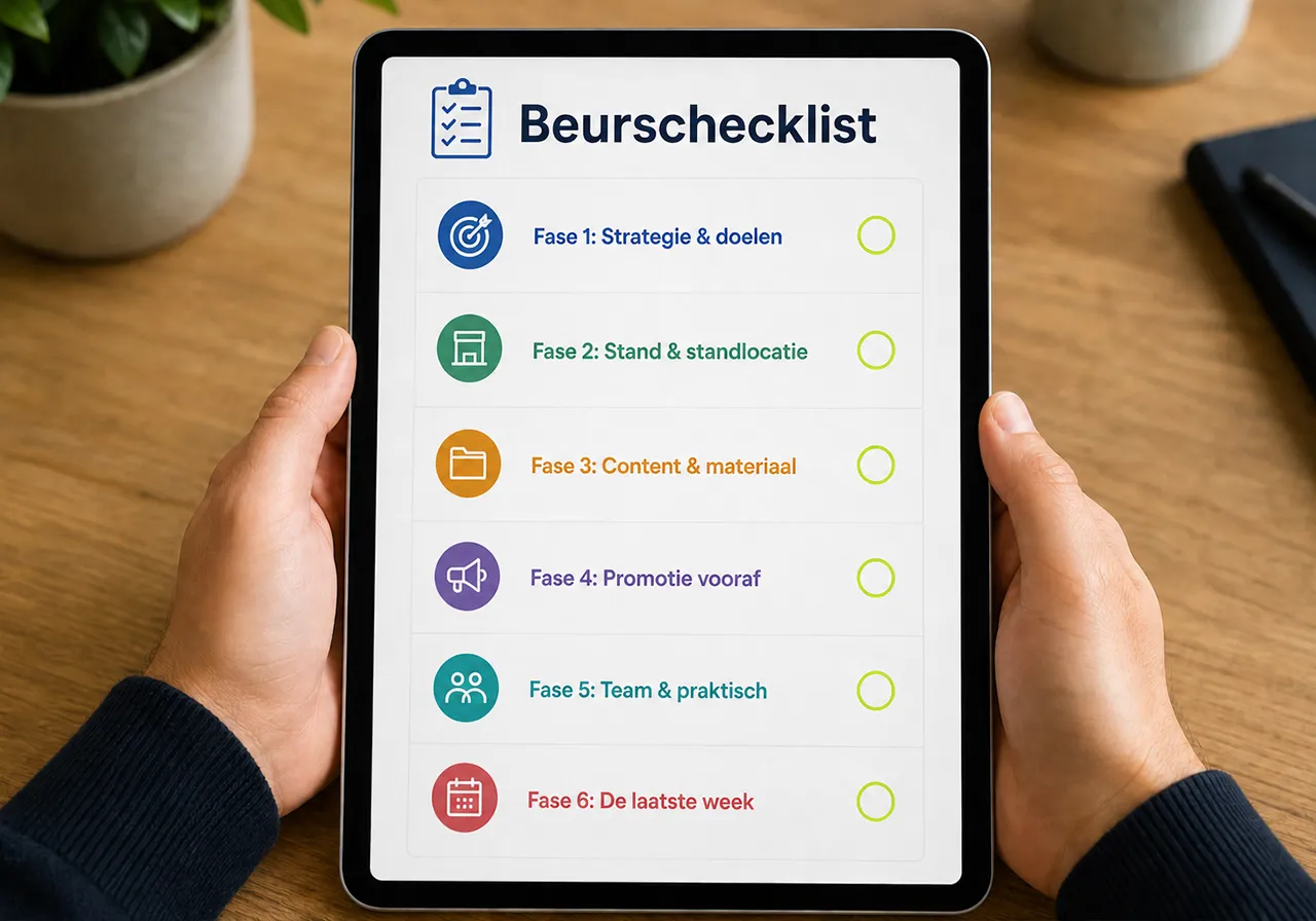 Beurschecklist: alles wat je moet regelen vóór je beurs